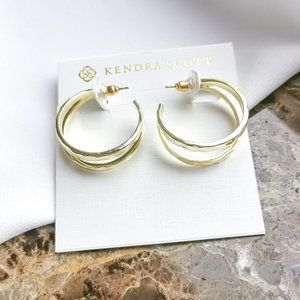 Kendra Scott | Gold Zorte Double Hoop Earrings